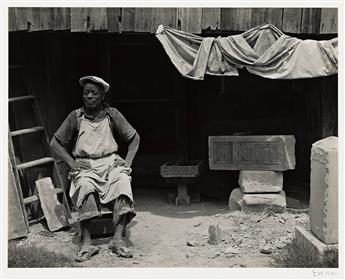 EDWARD WESTON (1886-1958) William Edmondson, Sculptor, Nashville, from Edward Weston: Fiftieth Anniversary Portfolio, 1902-1950. 1941;           